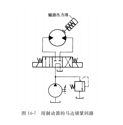 用制动器的马达锁紧回路